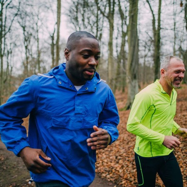 Does Exercise Increase NAD+ Levels? Two men jogging
