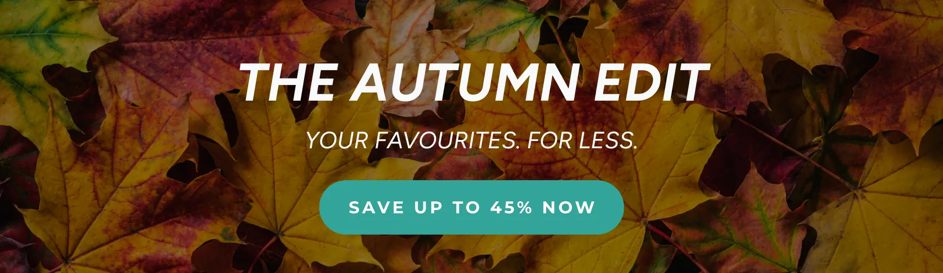 45% off autumn sale